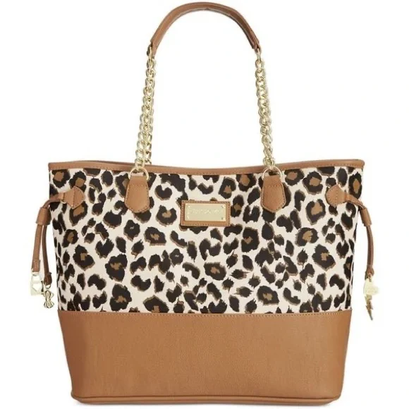 Betsey Johnson Tan Leopard Print Tote Bag - Picture 16 of 16